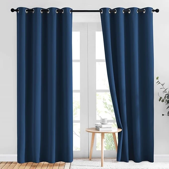 Premium NICETOWN Room Darkening Curtains 84 inch Length 2 Panels Thermal Insulated Proven
