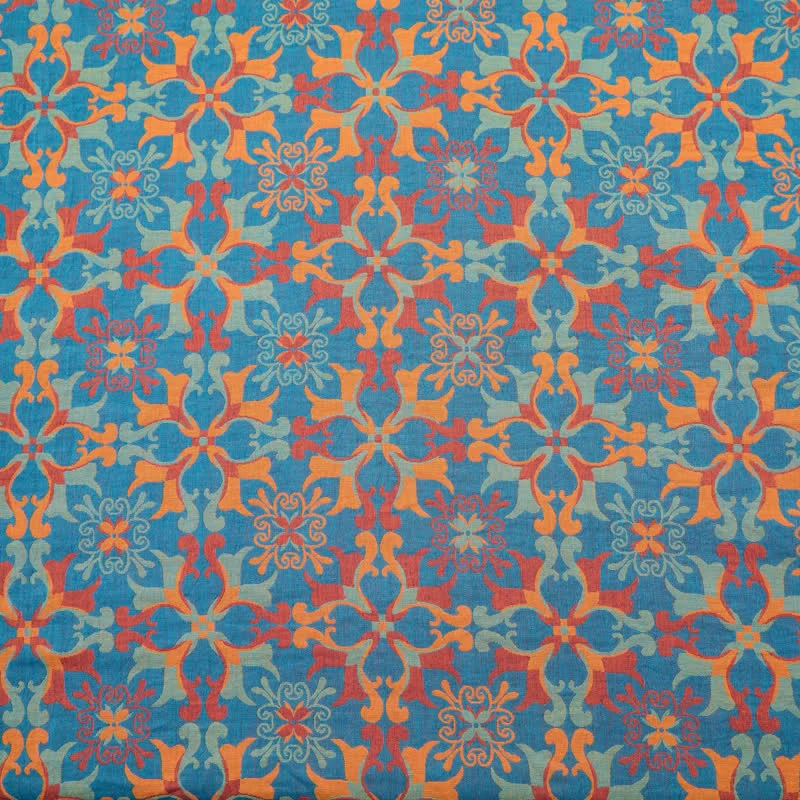 Superior Ownkoti Floral Medallion Cotton Jacquard Fabric Premium