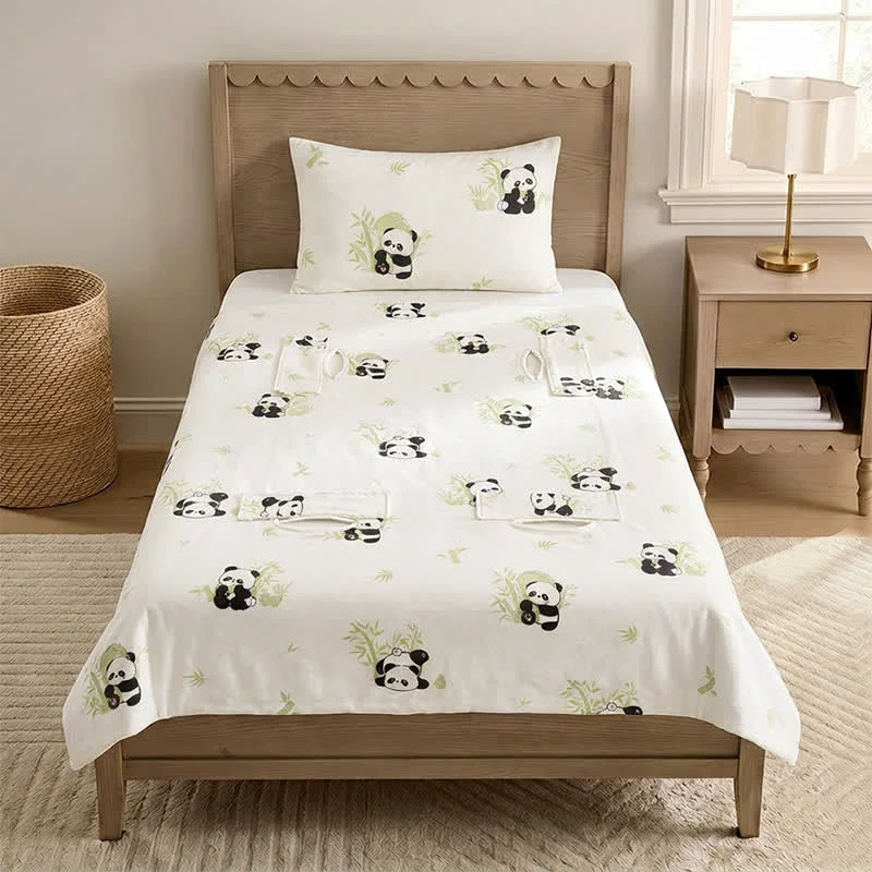 Clean Ownkoti Panda Bamboo Cotton Gauze Baby Blanket Safe