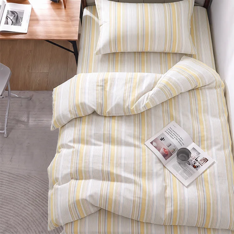 Pure Ownkoti Pastel Stripe Twin XL Dorm Bedding Set High-Performance