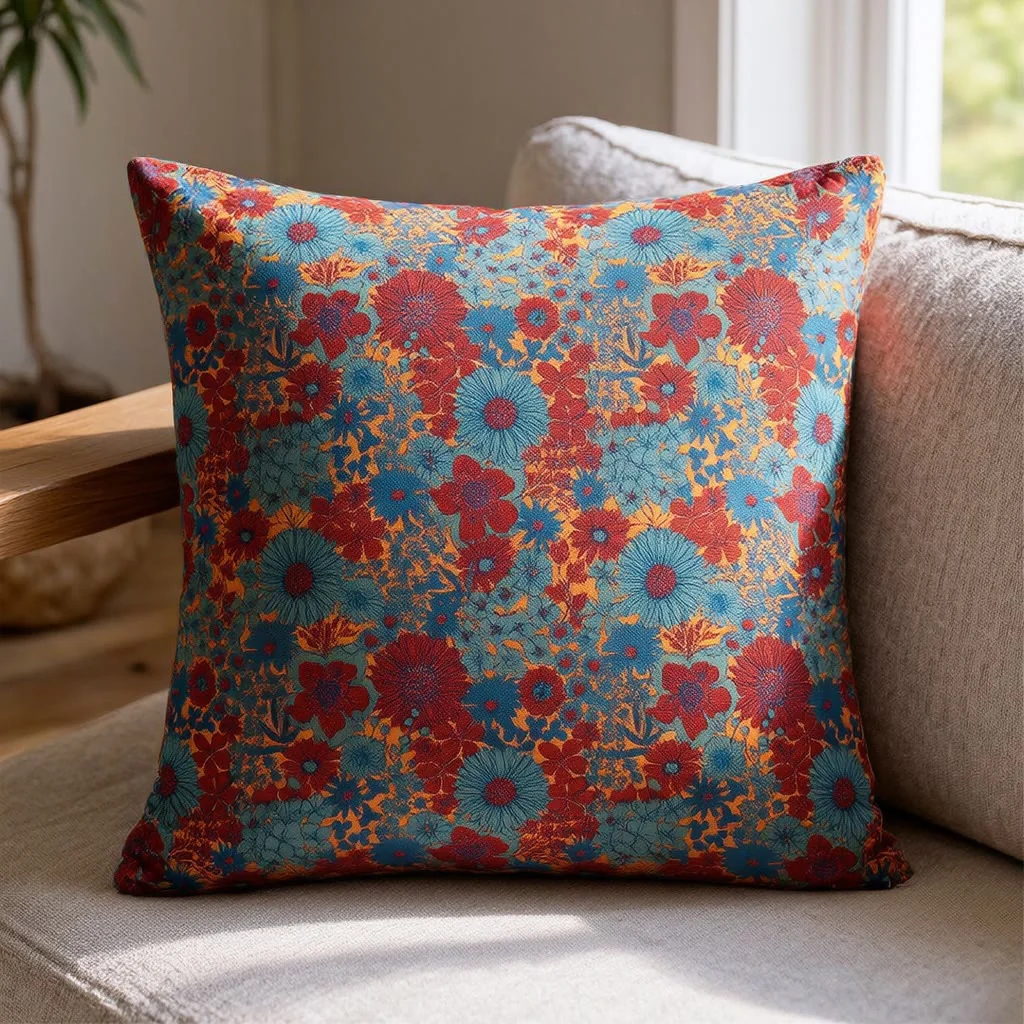 Breathable Ownkoti Vintage Floral Cotton Gauze Pillow Responsible