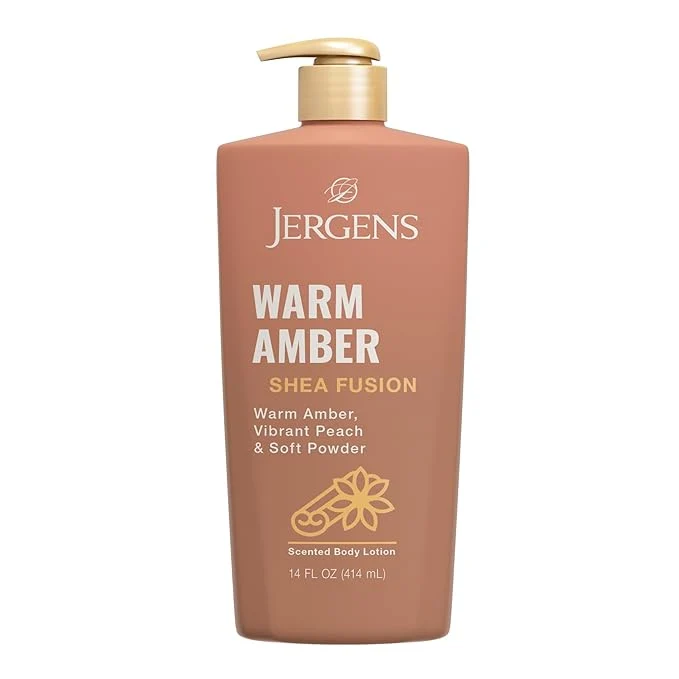 Exceptional Jergens Shea Fusion Warm Amber Scented Lotion Moisturizing Body Lotion Clean