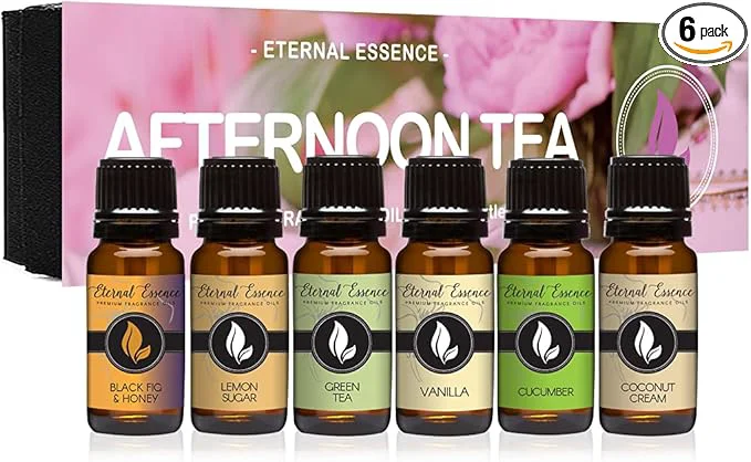 Solid Eternal Essence Oils Afternoon Tea Set of 6 Premium Fragrance Oils Lightweight