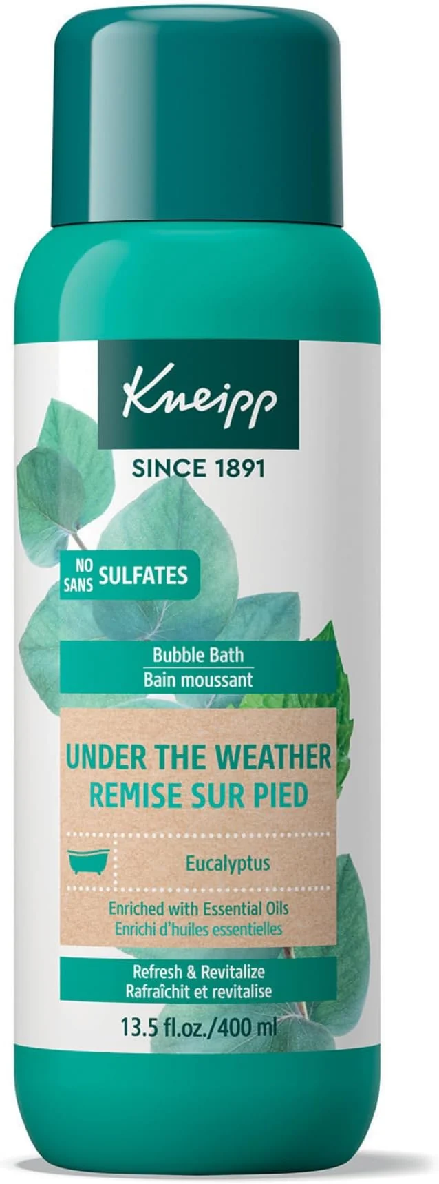 Easy-to-Use Kneipp Under The Weather Eucalyptus Aromatherapy Bubble Bath Elegant