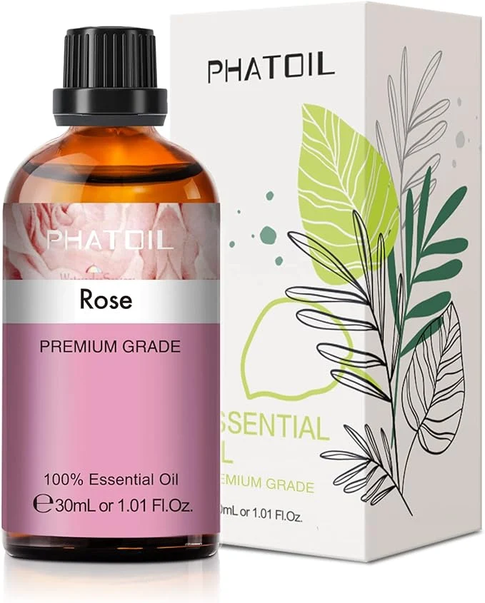 Artisan Rose Essential Oil 1.01Fl.Oz PHATOIL Pure Essential Oil Singles Clean