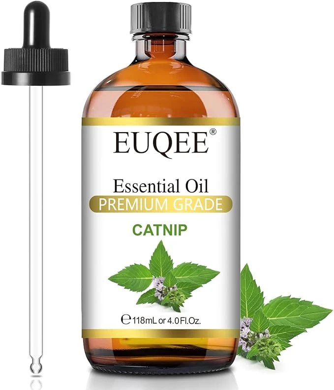 Next-Generation EUQEE 118ML Catnip Essential Oil Pure Fresh Herbal Aroma Catnip Essential Oil Healthy