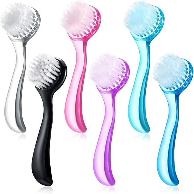 6 Pieces Facial Cleansing Brush Soft Bristle Facial Scrub Exfoliating Brush Artisan
