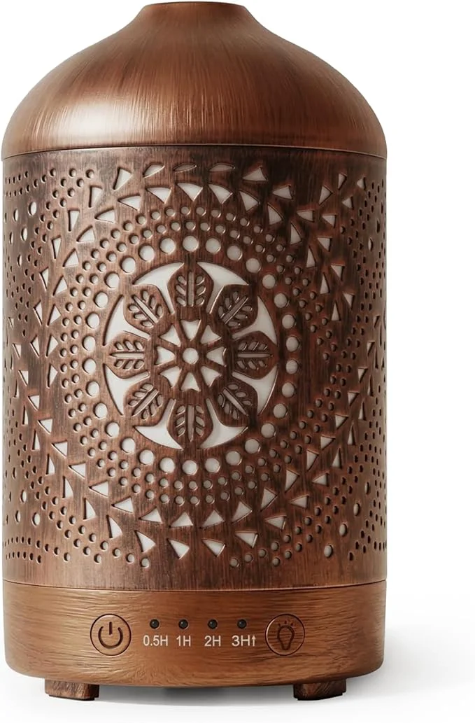 Carefully Designed Earnest Living Essential Oil Diffuser Metal Diffuser 100 ml Timers Night Lights Exceptional