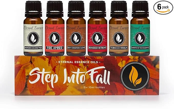Exclusive Eternal Essence Oils Step Into Fall Set of 6 Premium Fragrance Oils Fashionable