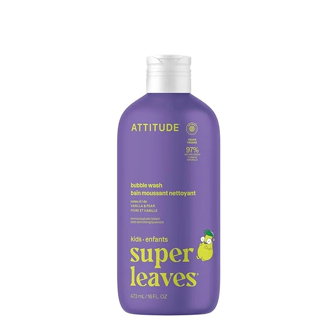 Soft Attitude Bubble Wash for Kids EWG Bubble Bath Hair Shampoo and Body Practical
