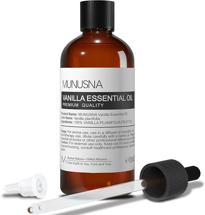 Carefully Designed Vanilla Essential Oil Natural and Pure Vanilla Oil Enhanced