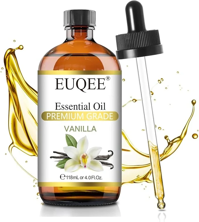 Refined EUQEE Vanilla Essential Oil 118 ml Premium Vanilla Oil Eco-Friendly