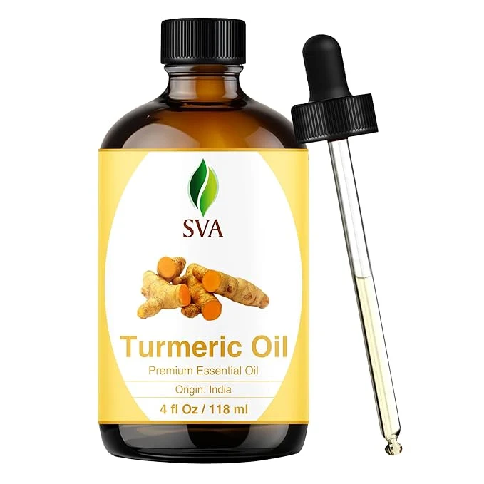 Verified SVA Turmeric Essential Oil – 4 Fl Oz – Natural Turmeric Oil Selected