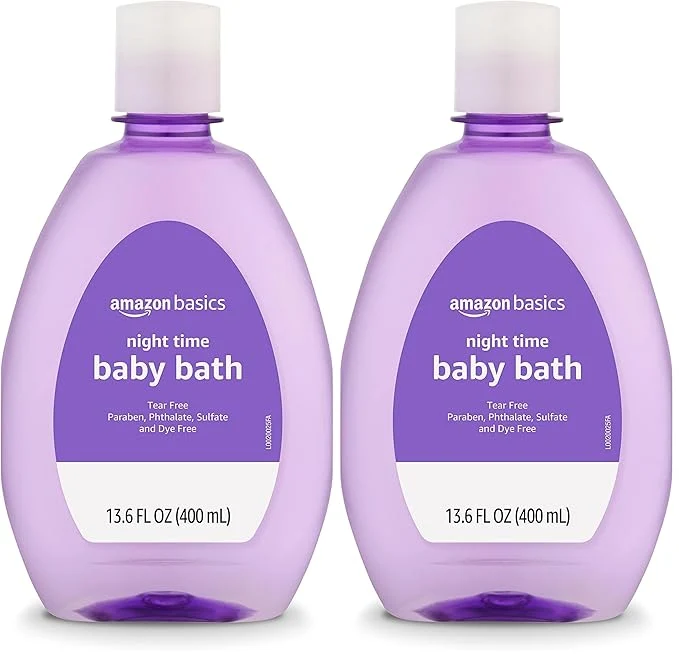 Refined Amazon Basics Tear- Night-Time Baby Bath Lightly Scented 13.6 Fl Oz Optimized