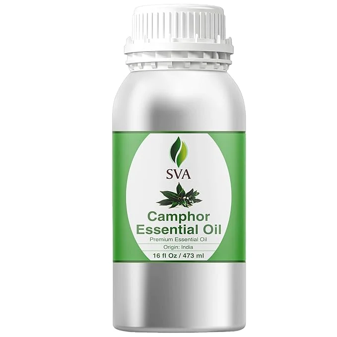 World-Class SVA Camphor Essential Oil – 16 Fl Oz – Natural Camphor Oil Safe