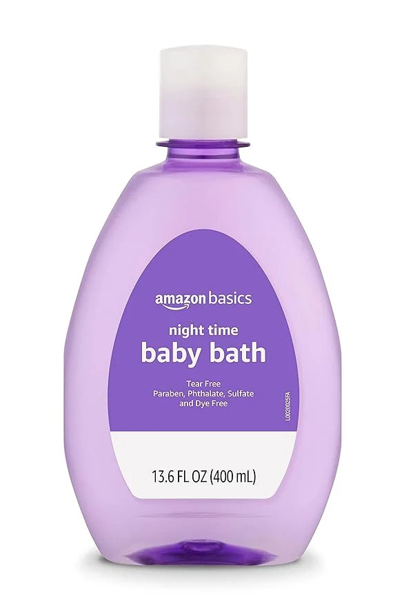Expertly Made Amazon Basics Tear- Night-Time Baby Bath Lightly Scented 13.6 Fl Oz Soft