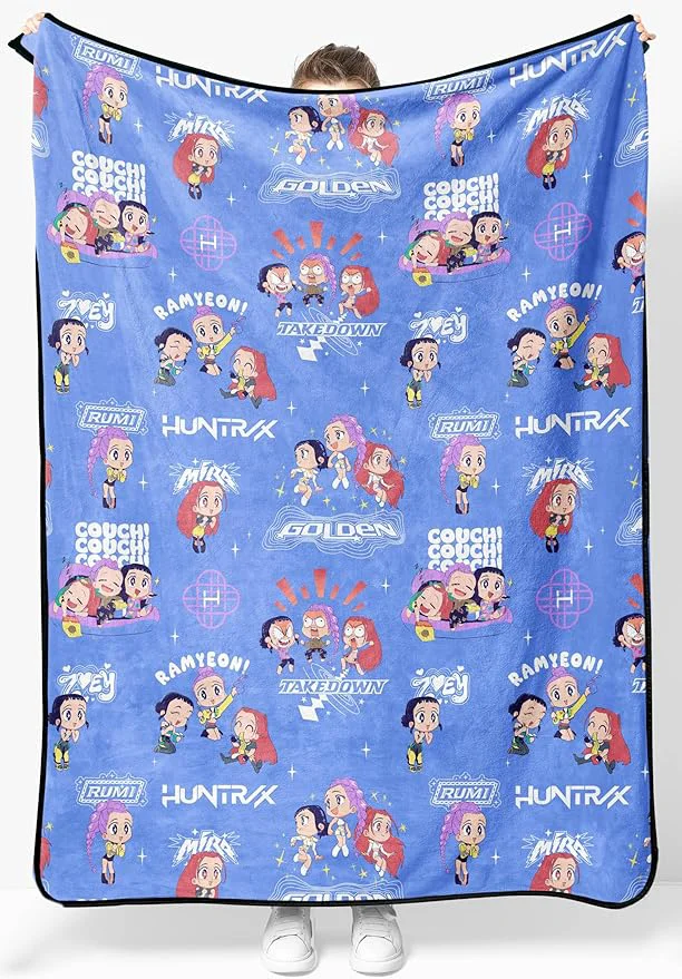 User-Friendly Jay Franco Kids Plush Throw Blanket – Ultra Soft Cozy Plush Fleece for Bed Couch Sofa Home Décor Licensed Huntrix Purple - Kpop Demon Hunters 46x60 - Throw Blanket Advanced