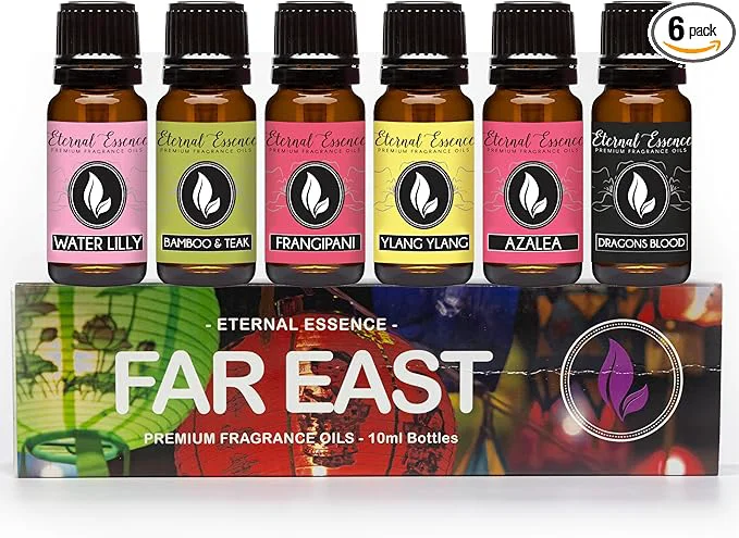 High-End Eternal Essence Oils Far East Set of 6 Premium Fragrance Oils Detailed