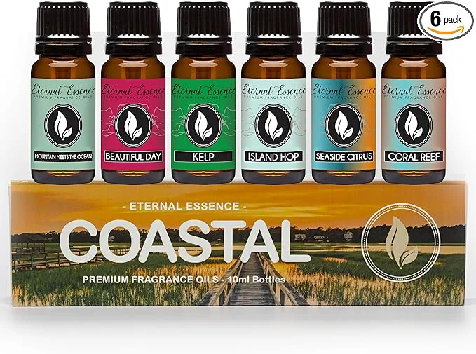 Proven Eternal Essence Oils Coastal Set of 6 Premium Fragrance Oils Classic