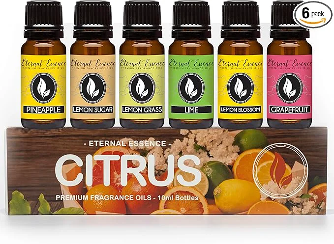 Green Eternal Essence Oils Citrus Set of 6 Premium Fragrance Oils Responsible