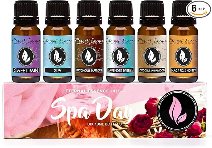 Artisan Eternal Essence Oils Spa Day Set of 6 Premium Fragrance Oils Exceptional