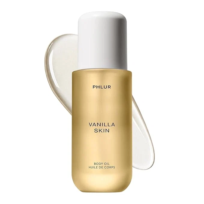Advanced PHLUR Vanilla Skin Body Oil 4 Fl Oz – Vanilla Hydrating Moisturizing After Innovative