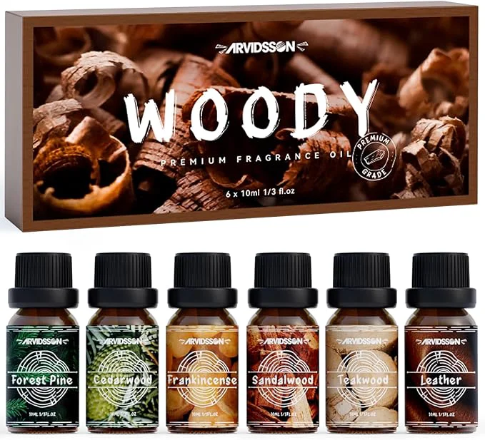 Environmentally Friendly Woody Essential Oils Set ARVIDSSON Woodsy Fragrance Oil Exclusive