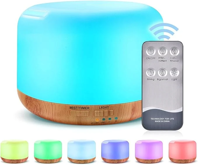 Modern 300ML Essential Oil Diffuser Remote Control Ultrasonic Aromatherapy Oil Safe