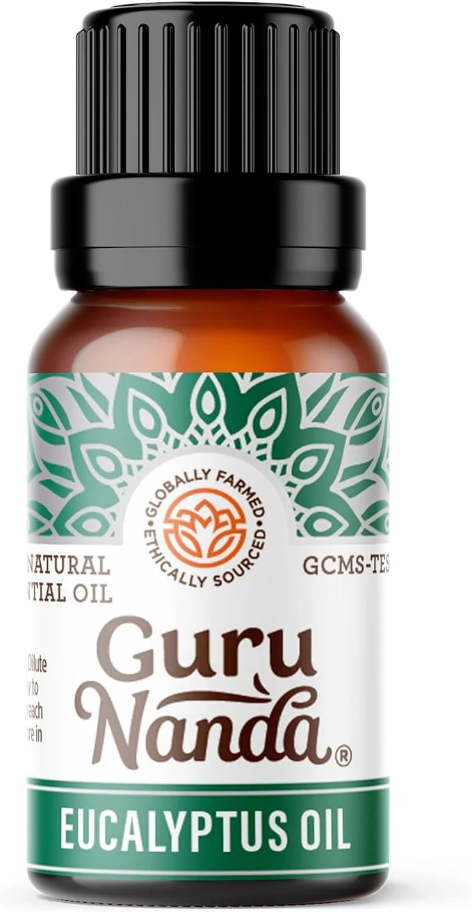 High-Quality GuruNanda Eucalyptus Essential Oil - Pure Natural and Undiluted Green