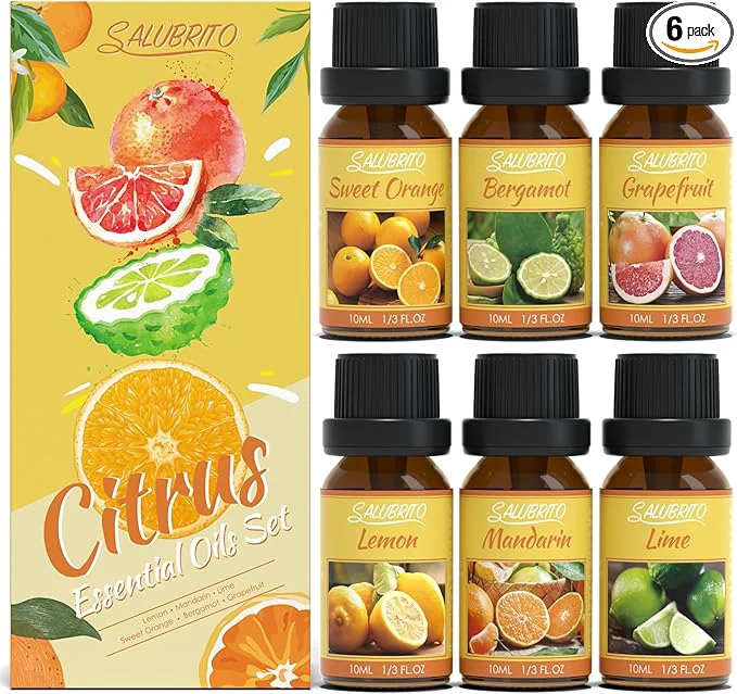 Dependable Salubrito Citrus Essential Oils Set Carefully Designed