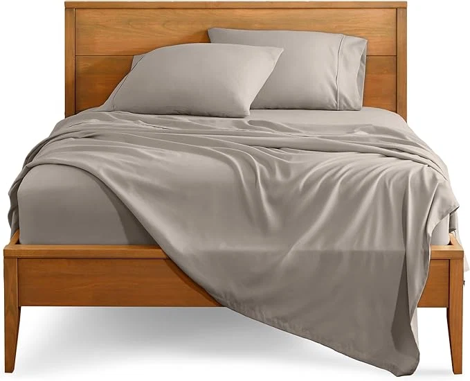 Stylish Bare Home Twin XL Sheet Set - 1800 Ultra-Soft Microfiber Twin Extra Long Bed Sheets - Double Brushed - Deep Pockets - Easy Fit - 3 Piece Set - Bedding Sheets amp Pillowcases Twin XL Khaki Prestigious