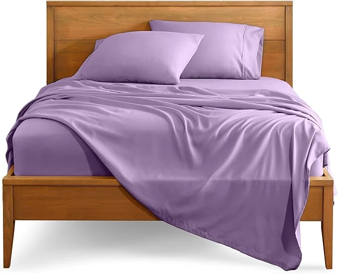 Durable Bare Home Full Sheet Set - 1800 Ultra-Soft Microfiber Full Bed Sheets - Double Brushed - Deep Pockets - Easy Fit - 4 Piece Set - Bedding Sheets amp Pillowcases Full Lavender Powerful