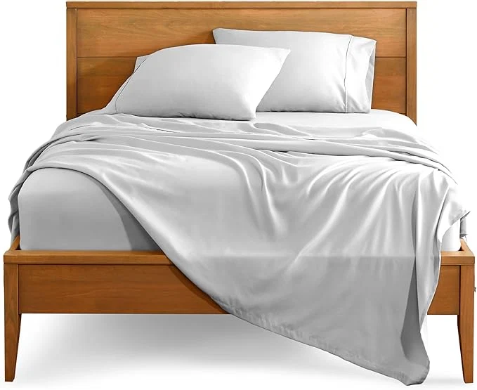 Durable Bare Home Split King Sheet Set - 1800 Ultra-Soft Microfiber Bed Sheets - Double Brushed - Deep Pockets - Easy Fit - 5 Piece Set - Bedding Sheets amp Pillowcases Split King Cloud Grey Carefully Designed