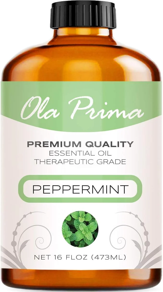 Fine Ola Prima Peppermint Essential Oil Therapeutic Grade 16 oz User-Friendly