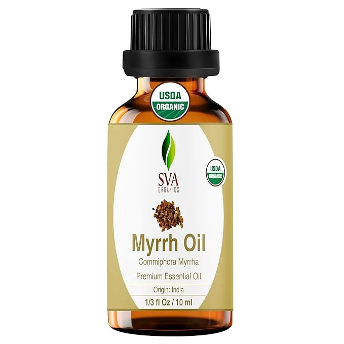 Reusable SVA Myrrh Essential Oil Organic – 1 3 Fl Oz – Natural Organic Myrrh Oil Reliable