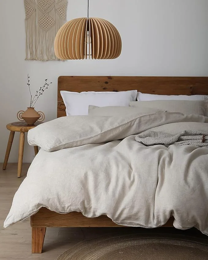 Green XZ XIFA Linen Duvet Cover California King Washed French Flax Linen Bedding Set with Zipper Closure Cooling amp Textured Bed Sets for Hot Sleepers 1 Duvet Cover 2 Pillowcases Superior