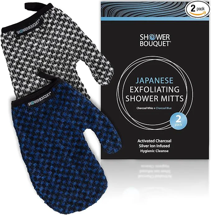 Genuine Japanese Exfoliating Mitt 2-Pack Prestigious