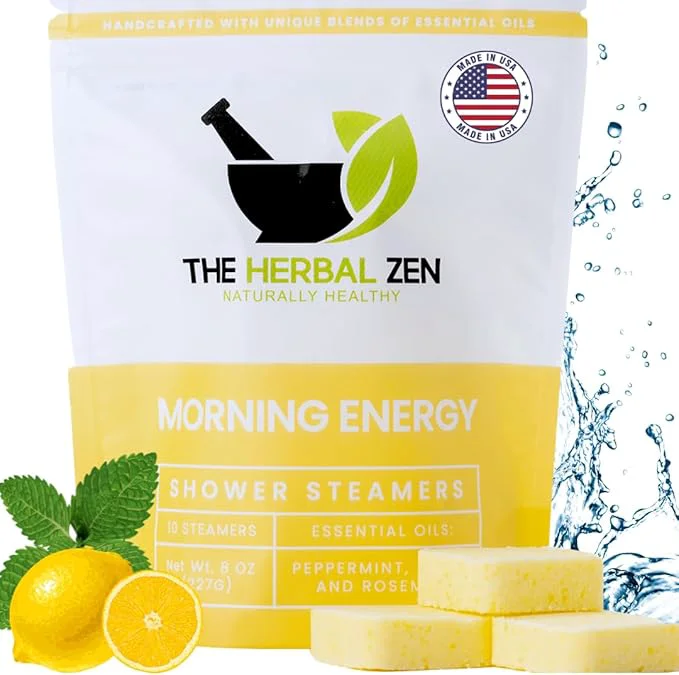 Outstanding Morning Energy Shower Steamers Aromatherapy 10 Pack Certified