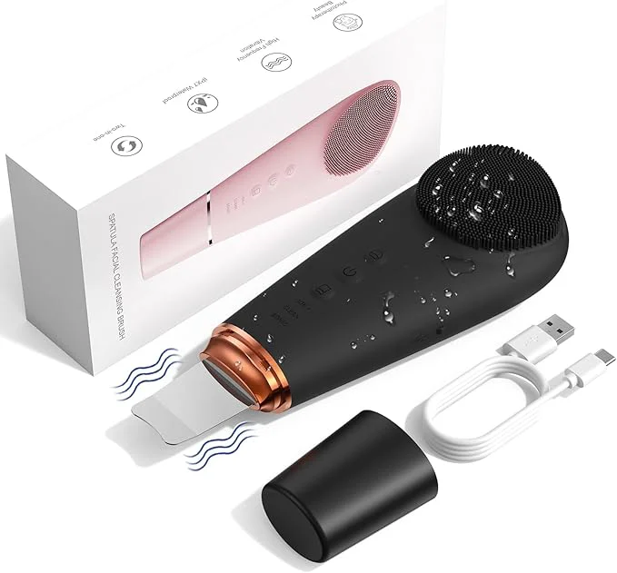 Consistent Facial Cleansing Brush Massager 2 in 1 Facial Skin Scrubber Waterproof and Superior