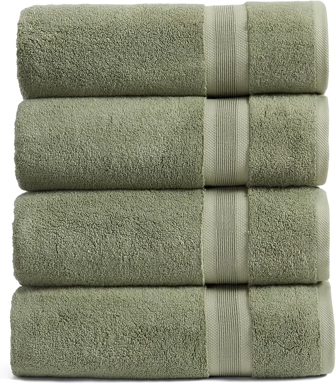 Minimalist Springtree Home Luxury Viscose from Bamboo Bath Towel Set of 4 35 Viscose Exceptional