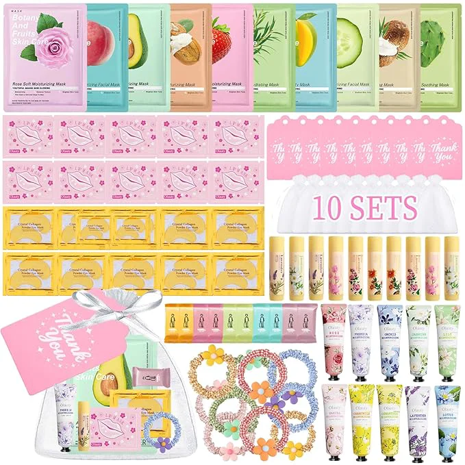 Convenient 90PCS Spa Party Supplies for Women Girls Spa Party Favors Include Face Masks Secure