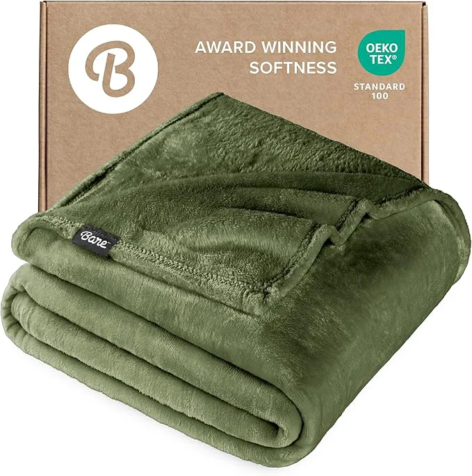 Comfortable Bare Home Fleece Blanket - King Size - Ultra-Soft Lightweight for Bed Sofa and Couch - Luxury Microplush - Cozy Warm Blanket King Cypress World-Class
