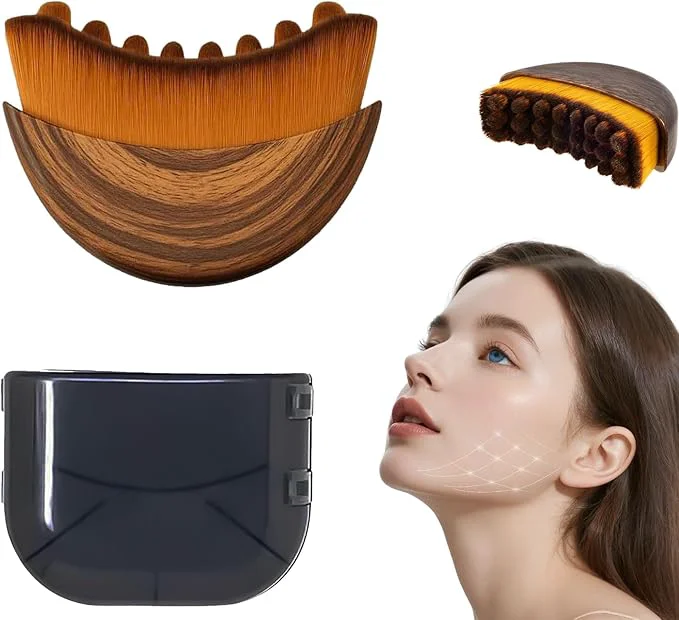 Flexible Lymphatic Contour Face Brush Dry Lymphatic Contour Face Brush Soft Set Pure