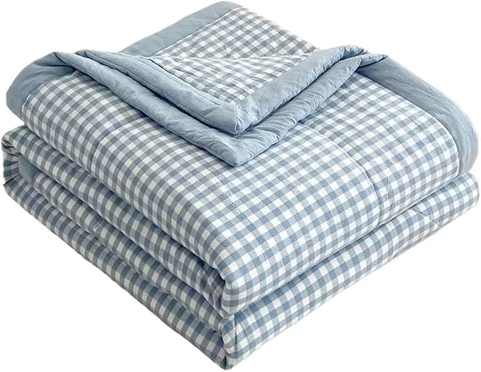 Genuine Lightweight Summer Bedspread Quilt Coverlets Bedding Set Queen King Size Air Conditioning Comforter Blanket Skin-friendly Soft Breathable Geometric Pattern Bedding Coverlet For All Season Color 2 Powerful