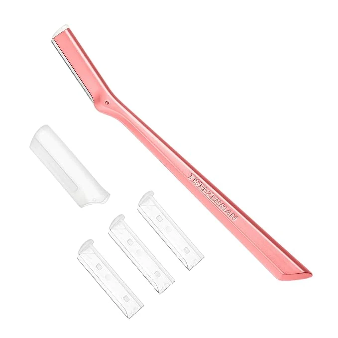 Solid Tweezerman Exclusive Tea Rose Facial Razor Clean
