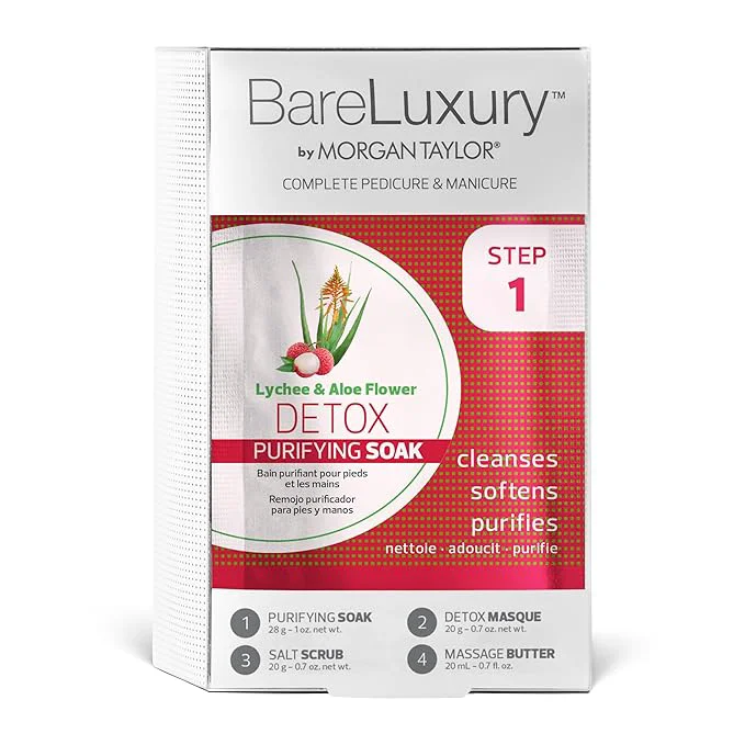 World-Class Morgan Taylor BareLuxury 4-Step Complete Pedicure Manicure Packs Fine Crafted