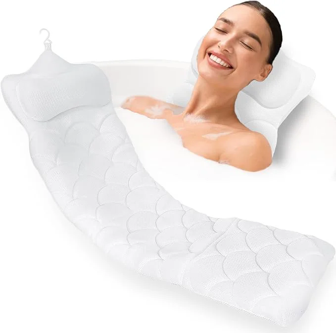 Minimalist REEZEIVI Full Body Bath Pillow Thick Bathtub Cushion Sustainable