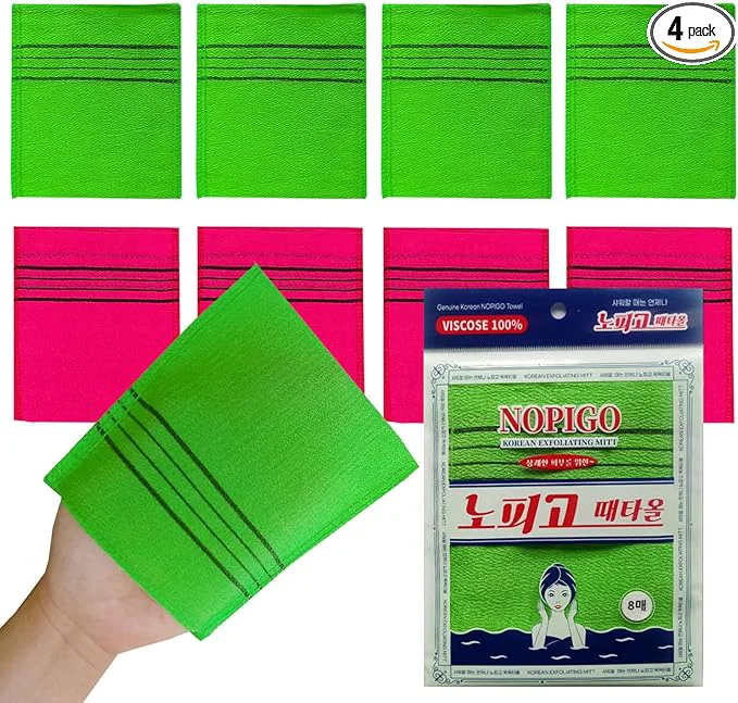 Premium Korean Asian Exfoliating Bath Washcloth Mitt Top-Quality