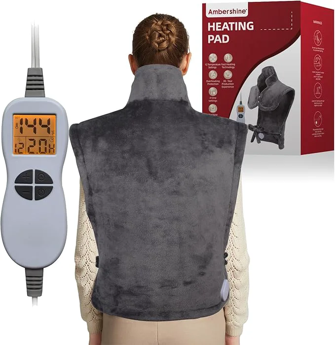 Efficient Ambershine 26 x35 XXXL King Size Neck Shoulder Back Heating Pad Stylish