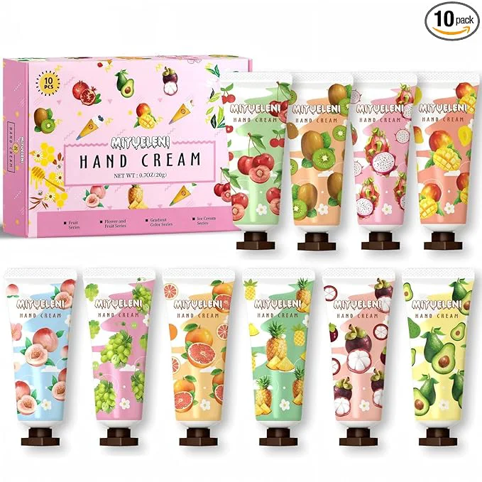 Soft 10 Pack Hand Cream Gift Set Mothers Day Gifts Moisturizing Hand Lotion Travel Detailed